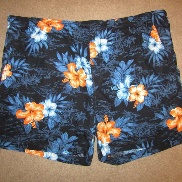 Men's | XL | 40-42 | Swim Trunks | Floral/Palm Tree Pattern - Picture 1 of 4